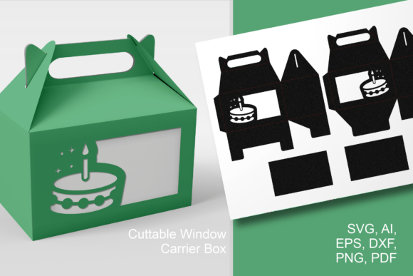 3D SVG Birthday Cake Cutout