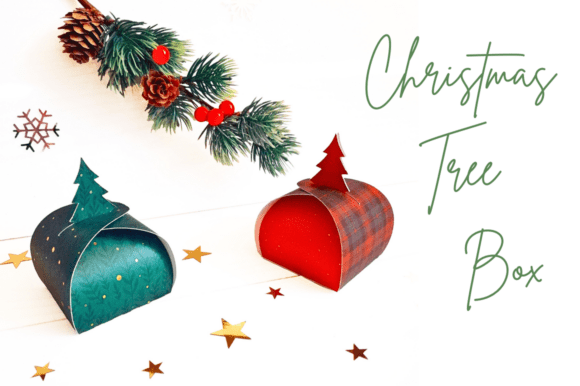 3D SVG Christmas Tree Box