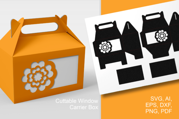 5 Petals Flower Wide Window - Gable Box