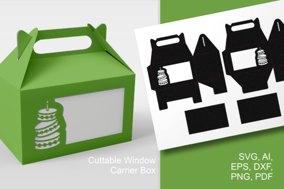 Birthday Layered Cake Cutout - Gable Box