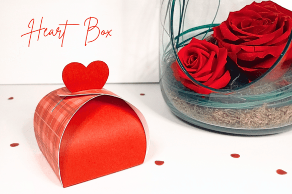 Curvy Heart Box - Wedding 3D SVG Gift Boxes