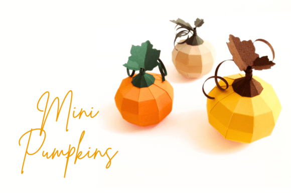 Mini Pumpkin - Fall Decor 3D SVG