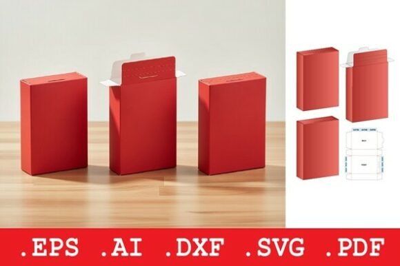 Rectangular Slot Lid Box: A 3D SVG for Objects