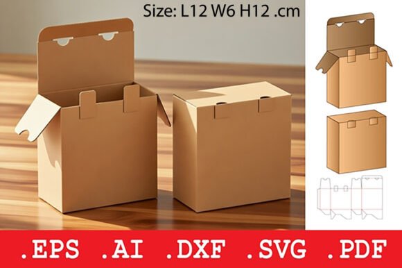 Review: Double Tab Locking Folding Box 3D SVG for Objects