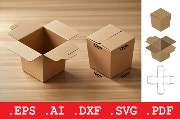 Review: Square Box with Locking Flaps 3D SVG for Objects