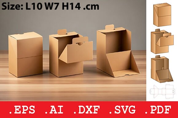 Slide Out Sleeve Box: A 3D SVG for Objects