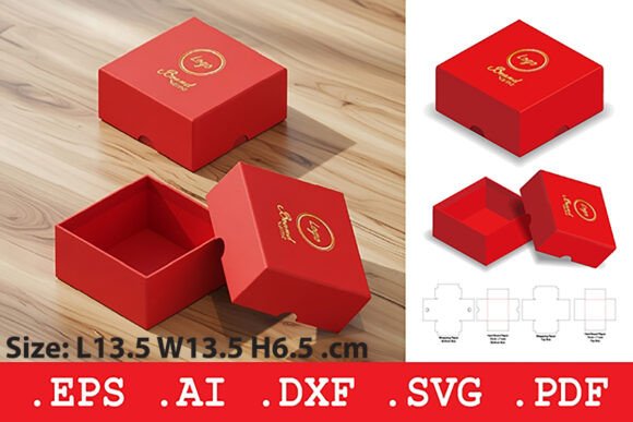 Square Rigid Luxury Gift Box: A 3D SVG Objects Review