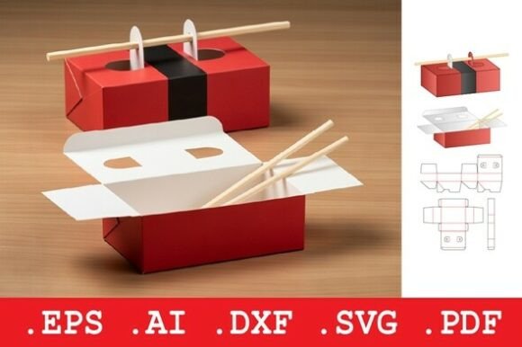 Takeout Chopstick Carry Food Box