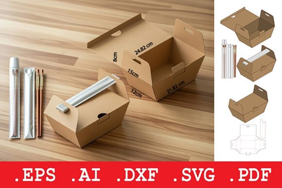 Tapered Food Carrier Chopstick Sleeve: 3D SVG Objects Review