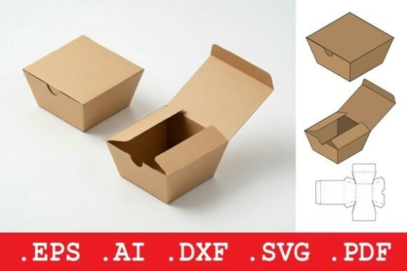 Trapezoidal Food Take-out Box